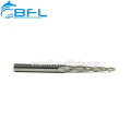 2 Flautas Taper Ball Nose End Mill